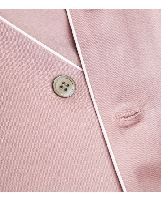 Derek Rose Pink Stretch-modal Basel Pyjama Set for men