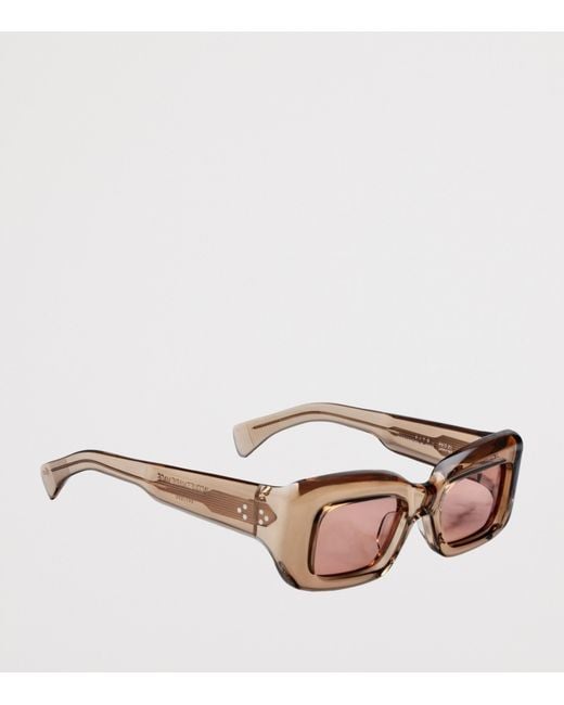 Jacques Marie Mage Pink Vito Rectangle Sunglasses