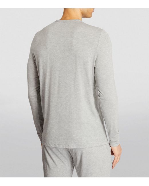 Calvin Klein Gray Ultra Soft Modern Pyjama Top for men