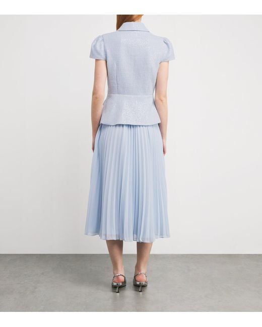 white christmas dresses The Chiffon Midi Dress | Self Portrait