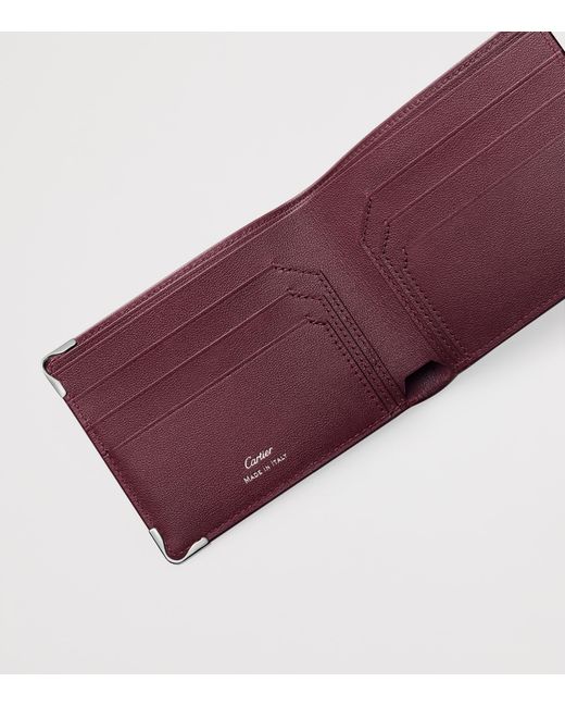 Cartier Blue Leather Must Card Holder for men