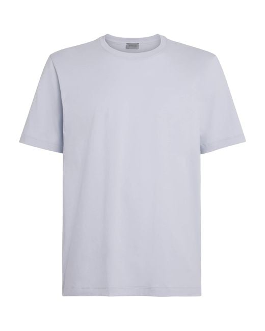 Hanro White Cotton Living T-Shirt for men