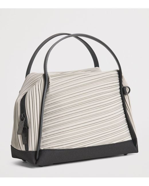 Pleats Please Issey Miyake Metallic Bias Pleats Top-Handle Bag