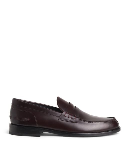 Brioni Men's Brown Leather Loafers