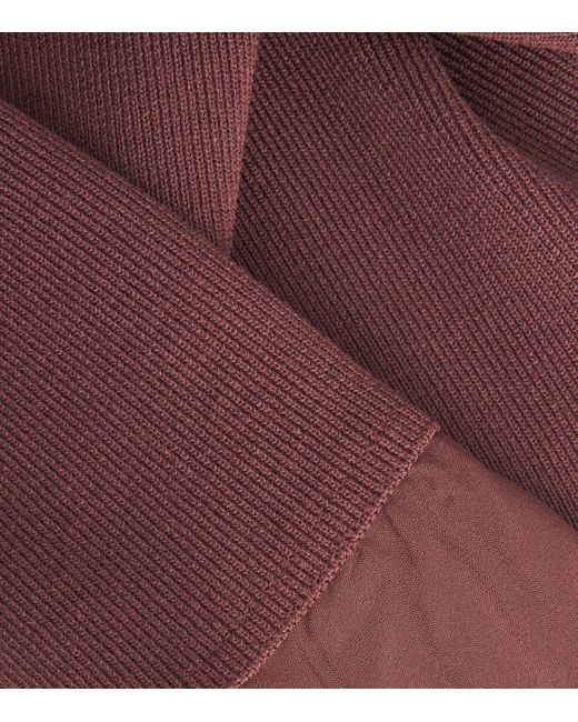 St. Agni Purple Sheer-Hem Maxi Dress