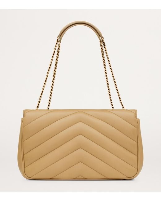 Saint Laurent Natural Medium Loulou Shoulder Bag