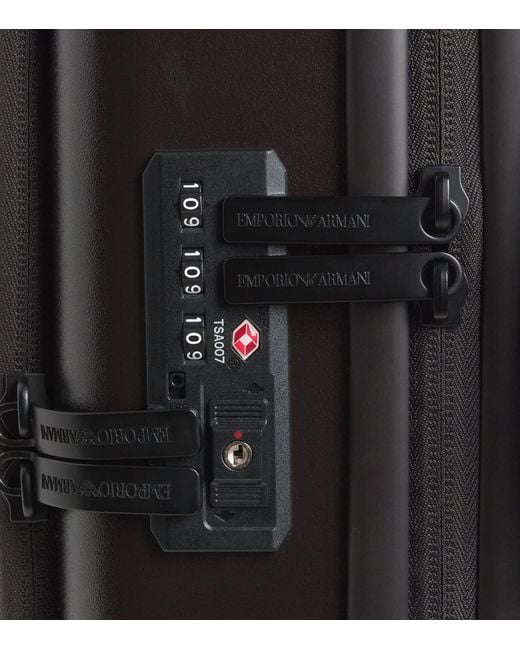 Emporio Armani Black Logo Carry-On Suitcase