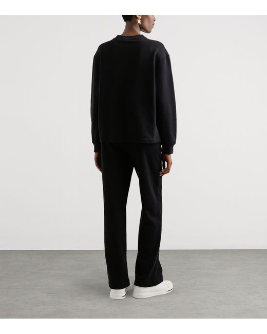 Dolce & Gabbana Black Cotton Graphic Sweatshirt