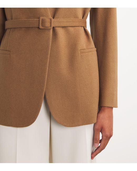 Nomadissem Brown Camel Wrap-Around Blazer