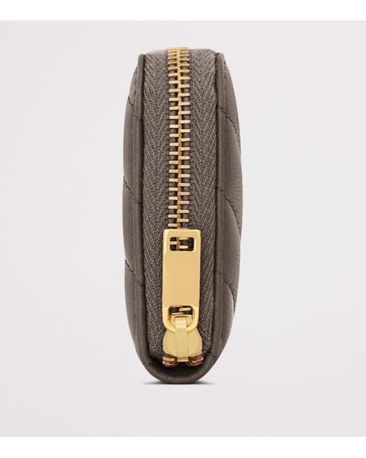 Saint Laurent Brown Cassandre Matelassé Wallet