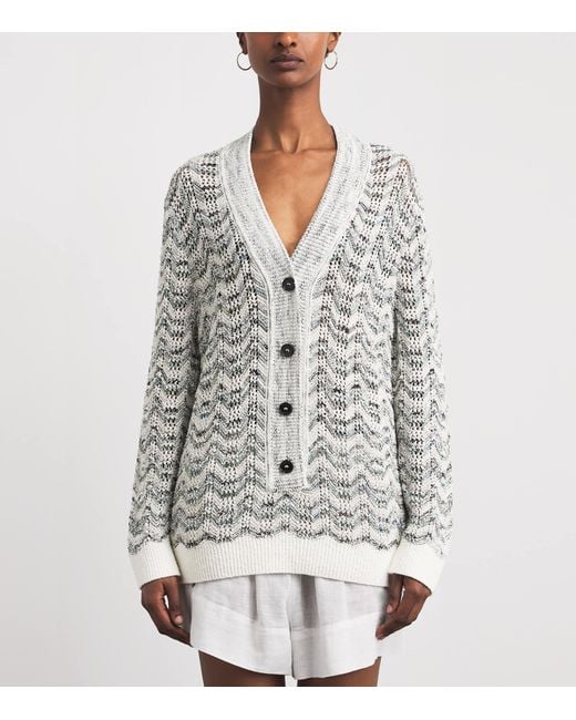 Missoni Gray Relaxed Zigzag Sweater