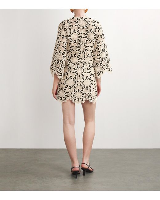 Zimmermann Natural Lace Ottie Mini Dress