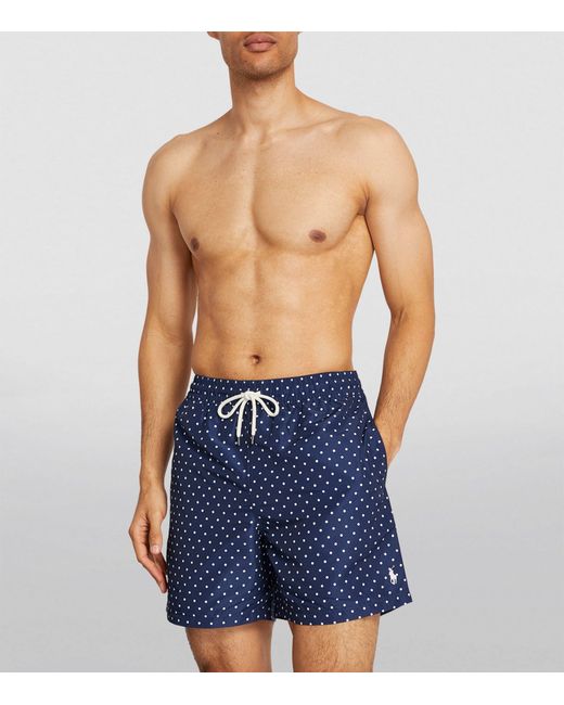 Polo Ralph Lauren Blue Polka-dot Swim Shorts for men