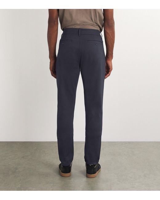 PAIGE Blue Stafford Trousers for men