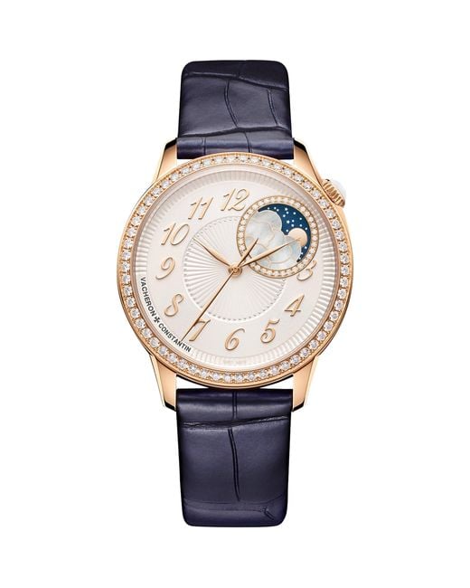 Vacheron Constantin Blue And Diamond Égérie Moon Phase Watch