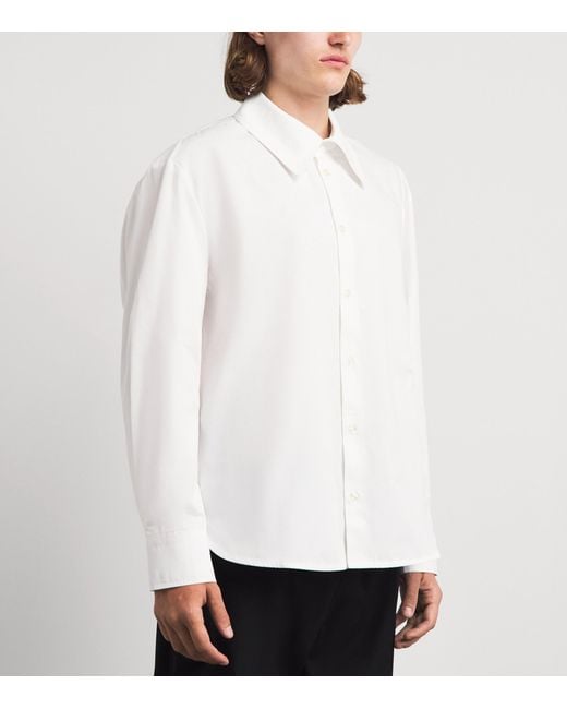 Séfr White Cotton Trino Shirt for men
