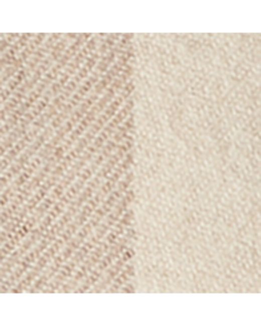 Brunello Cucinelli Gray Wool-Cashmere Stripe Scarf for men