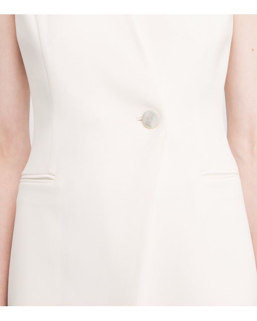 Nomadissem White Cady Tailored Pebble Waistcoat
