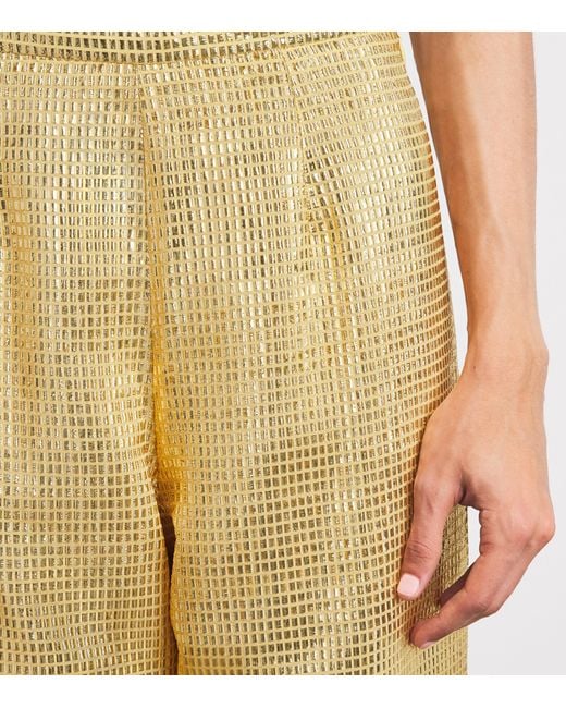 Taller Marmo Yellow Silk-Blend Marlene Sunrise Trousers