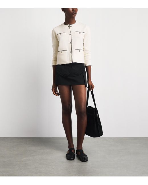 Tory Burch Natural Wool-Blend Kendra Cardigan