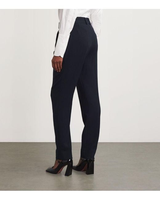 Blazé Milano Blue Virgin Wool Banker Trousers