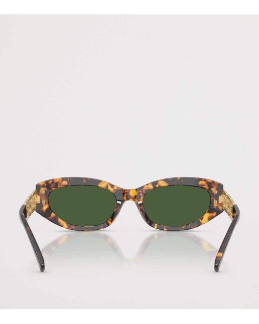 Versace Green Acetate Ve4501 Cat Eye Sunglasses
