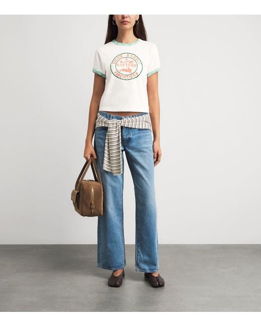 Mother Gray Cotton Itty Bitty Graphic T-Shirt