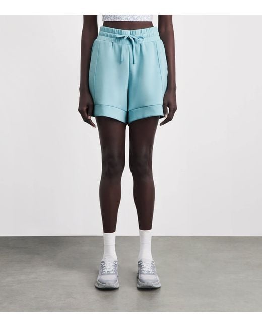 Varley Blue Atrium High-Rise Shorts