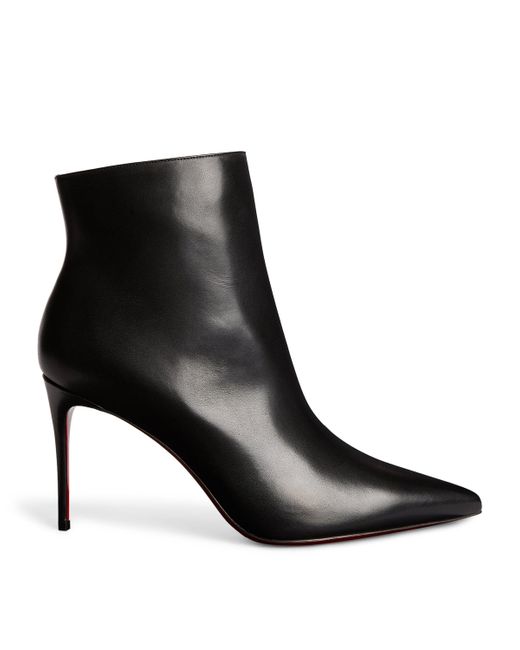 Christian Louboutin Black So Kate Leather Ankle Boots 85
