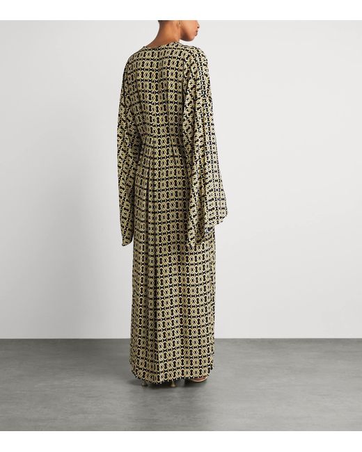 Away That Day Multicolor Chain Kaftan Maxi Dress