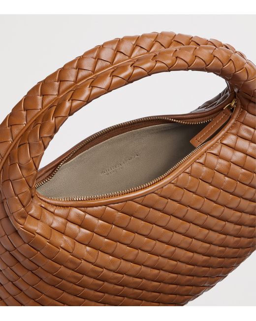 Bottega Veneta Brown Small Leather Veneta Shoulder Bag