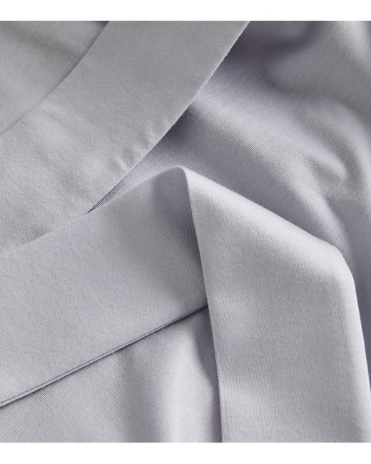 Zimmerli of Switzerland Gray Cotton Short Robe