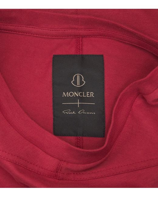 Rick Owens Red X Moncler Cotton Girder T-Shirt for men