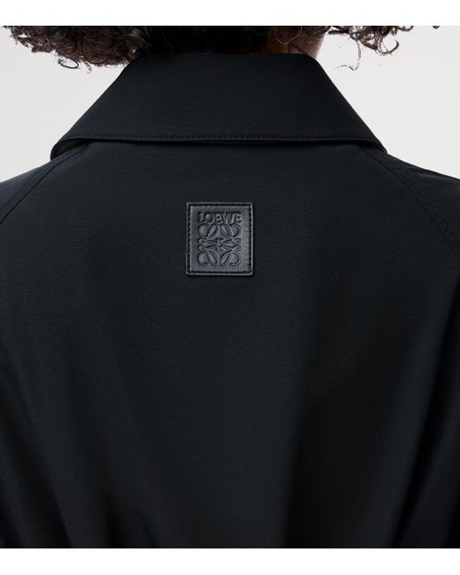Loewe Black Cotton-Blend Gathered Jacket