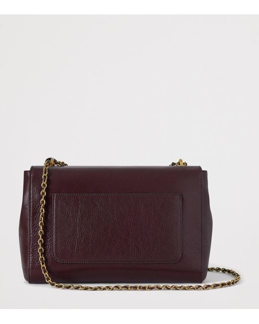 Mulberry Purple Medium Leather Lily Shoulder Bag