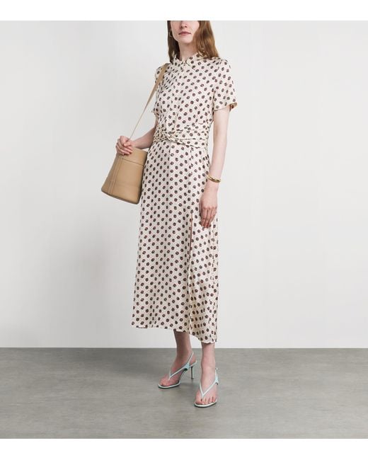 Claudie Pierlot White Floral Maxi Shirt Dress