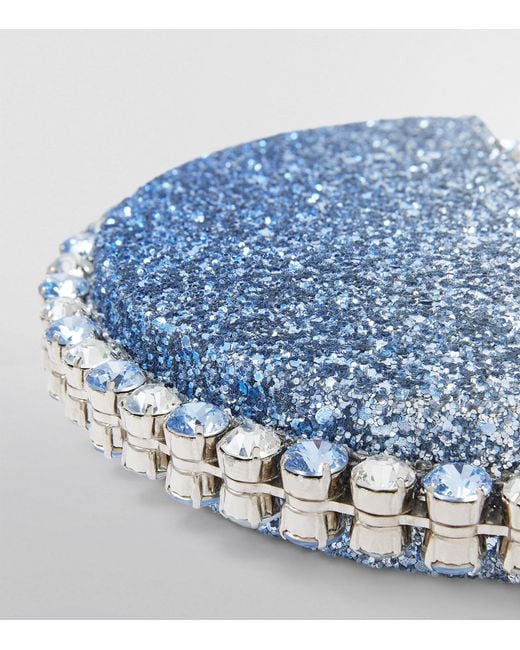 L'ALINGI Blue Exclusive Glitter Embellished Ombré Eternity Clutch Bag