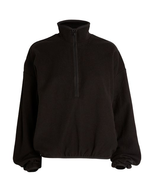 Fear Of God Black Cotton Half-zip Sweatshirt