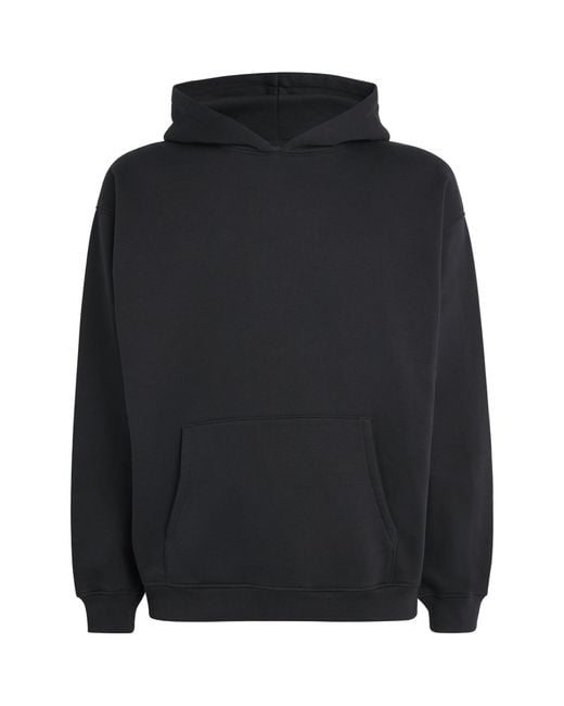 Skims Black Fleece Lounge Relaxed Hoodie for men