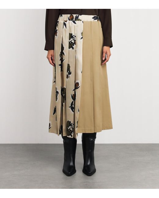 Weekend by Maxmara Natural Pleated Midi Skirt