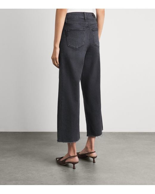 PAIGE Blue Anessa Wide-Leg Jeans
