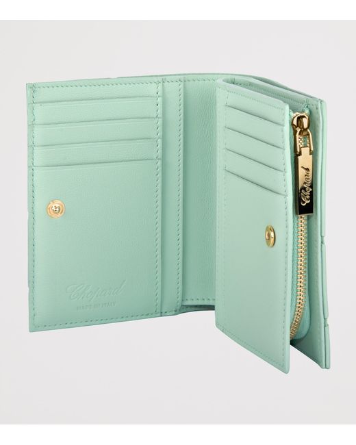 Chopard Green Medium Leather Diamond Wallet