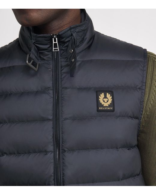 Belstaff Blue Circuit Down Gilet for men