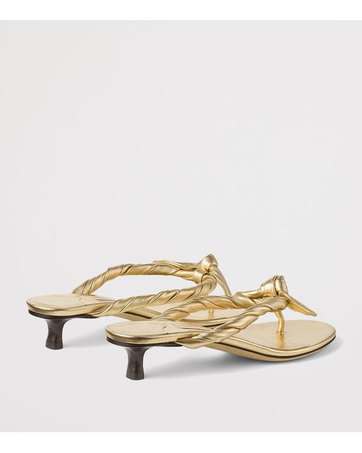 Jimmy Choo Natural Liss Leather Mules