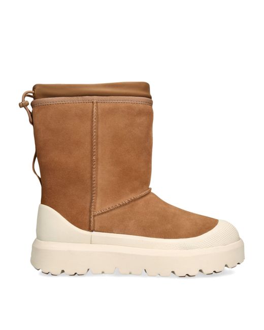 Ugg Brown Suede Short Weather Hybrid Boots for men