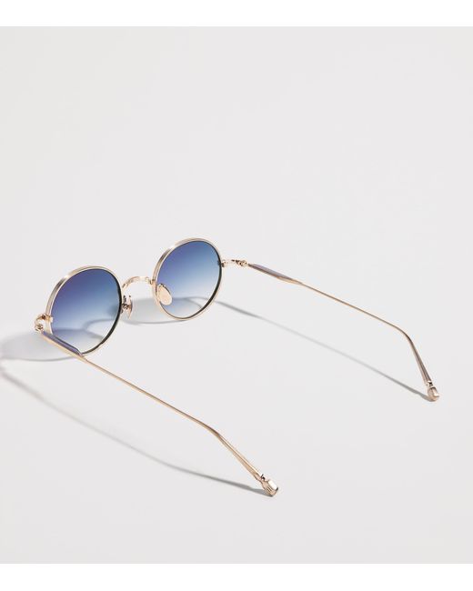 Matsuda Blue M3168 Round Sunglasses for men