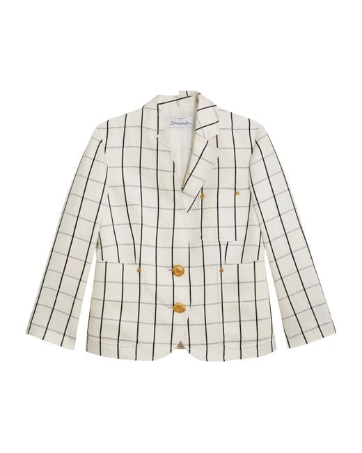 Schiaparelli Natural Check Little Jacket