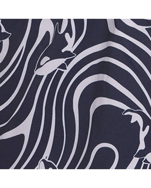 Vilebrequin Blue Printed Moorise Swim Shorts for men