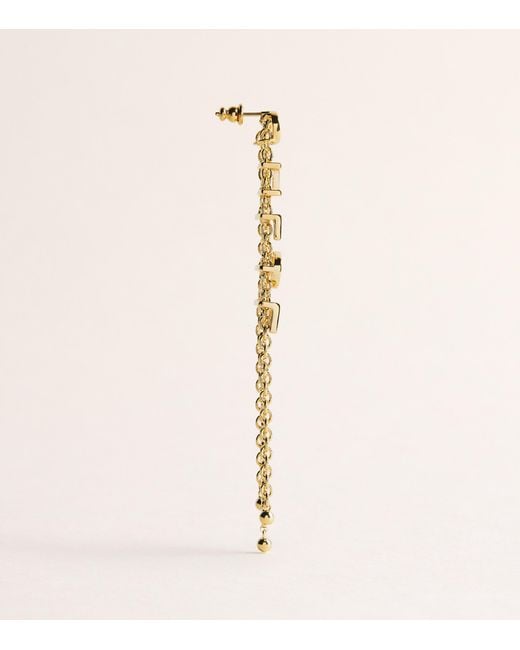 Chloé Metallic Mini Belt Drop Earrings