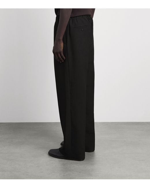 Sandro Black Oversized Tailored Trousers for men